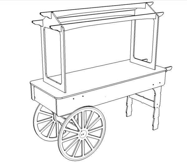 V3XL Candy Cart Sweet Cart Bute Design Candy Cart V3XL ( 200cm height )
