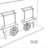 Bute Design V3 SPLIT. Wall Mounted. Candy Cart V3 SPLIT - Wall Mounted