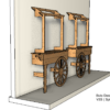 Bute Design V3 SPLIT. Wall Mounted. Candy Cart V3 SPLIT - Wall Mounted