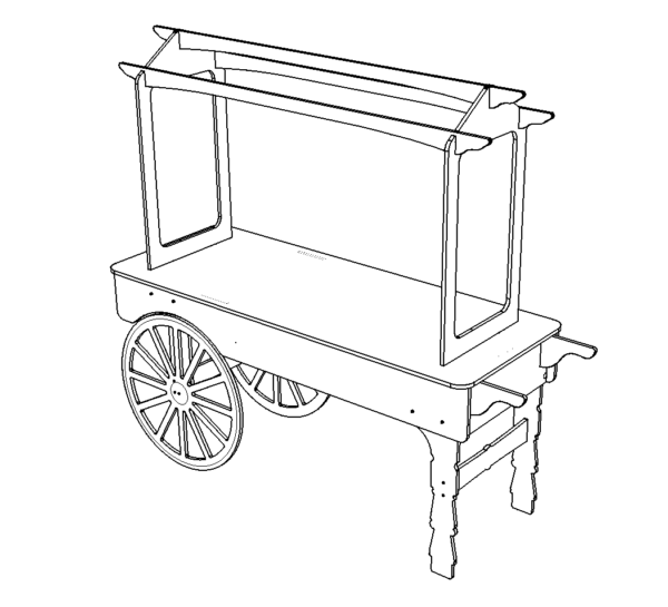 V3XL Candy Cart Sweet Cart Bute Design Candy Cart V3XL ( 200cm height )
