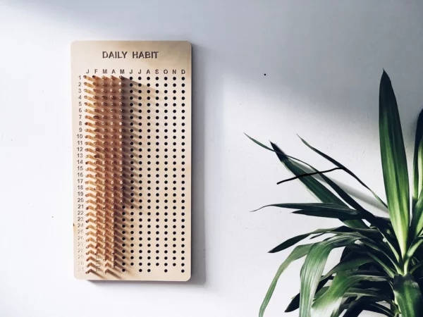 DAILY HABIT BOARD BUTE DESIGN Daily Habit Board - Natural Baltic Birch Plywood