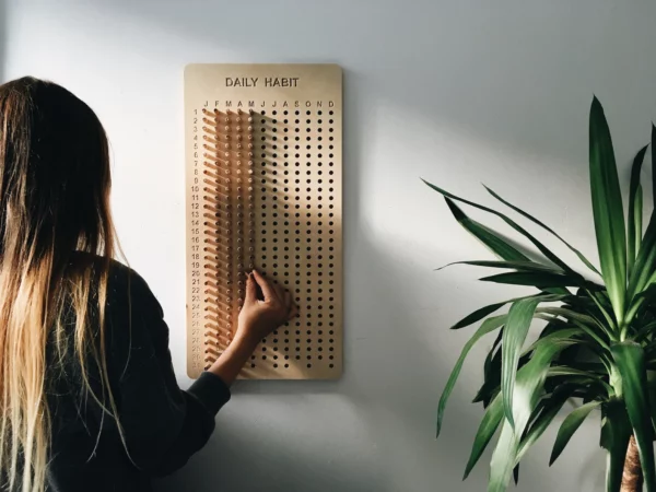 DAILY HABIT BOARD BUTE DESIGN Daily Habit Board - Natural Baltic Birch Plywood