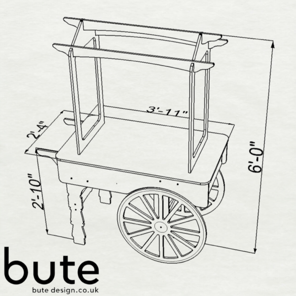 Collapsible Wedding Candy Cart for Sale UK | V3