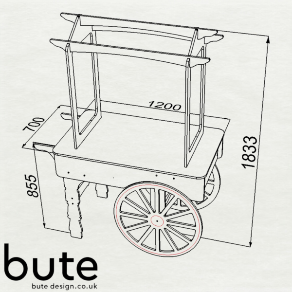 Collapsible Wedding Candy Cart for Sale UK | V3