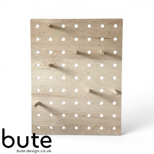 Wooden Pegboard Display Stand UK | Retail Point of Sale Display | Shop Counter Display | Birch Plywood wooden dowels