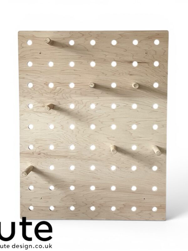 Wooden Pegboard Display Stand UK | Retail Point of Sale Display | Shop Counter Display | Birch Plywood wooden dowels