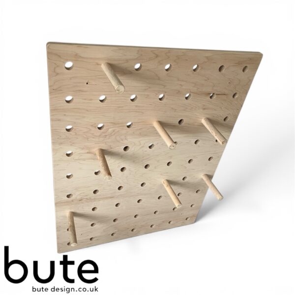 Wooden Pegboard Display Stand UK | Retail Point of Sale Display | Shop Counter Display | Birch Plywood wooden dowels